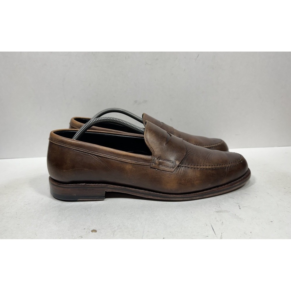 Allen Edmonds Wooster Street Shoes Mens Size 10.5 Brown Leather Slip On Loafers